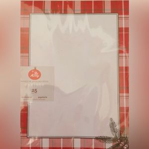 Gartner Computer Print Paper New 25 Sheets Christmas Plaid Pine Border 8.5x11